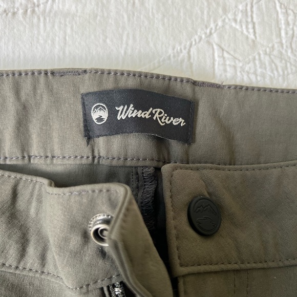 Dark Grey/Green Wind River Shorts - Picture 3 of 5